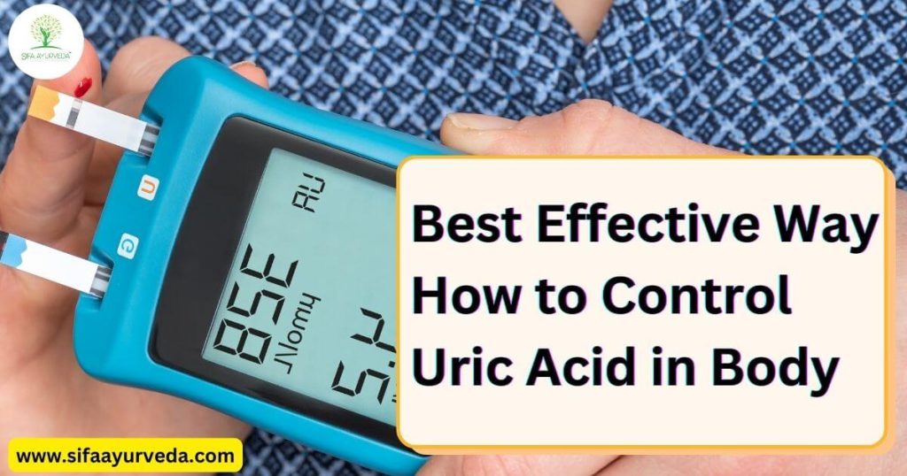 how to control uric acid in body